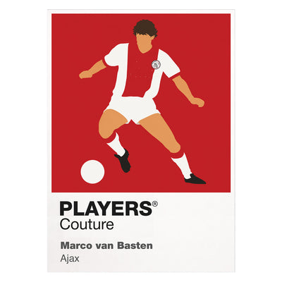 Marco van Basten Ajax Icon Frame — White