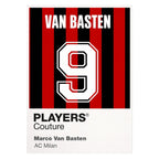 Marco Van Basten 9 Football Shirt Frame Men's Hoodie – white close-up detail shot of the Marco Van Basten 9 Football Players
