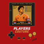 Marco van Basten 1P 8-Bit t-shirt retro gaming design by Players Couture
