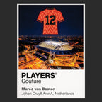 Marco van Basten Netherlands Icons in Lights Frame artwork in black