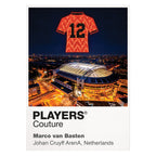 Marco van Basten Netherlands Icons in Lights Frame artwork in white