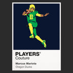Marcus Mariota Oregon Ducks American Football Icon Rahmen Herren-T-Shirt