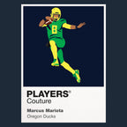 Marcus Mariota Oregon Ducks American Football Icon Rahmen Herren-T-Shirt