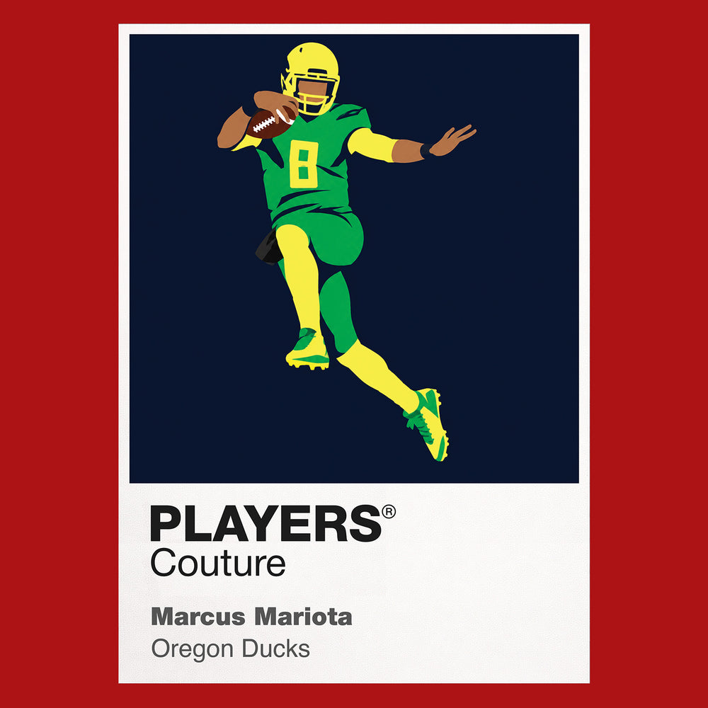 Marcus Mariota Oregon Ducks American Football Icon Rahmen Herren-T-Shirt