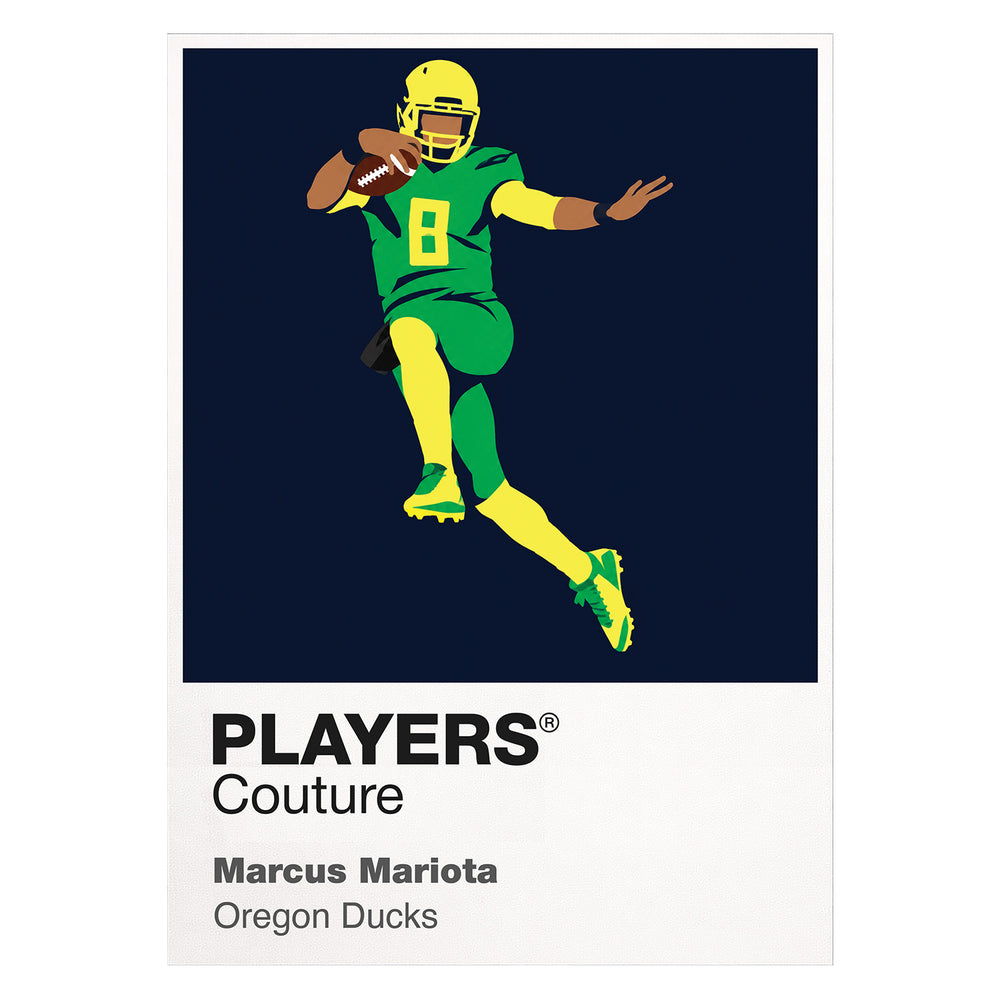 Marcus Mariota Oregon Ducks American Football Icon Rahmen Herren-T-Shirt