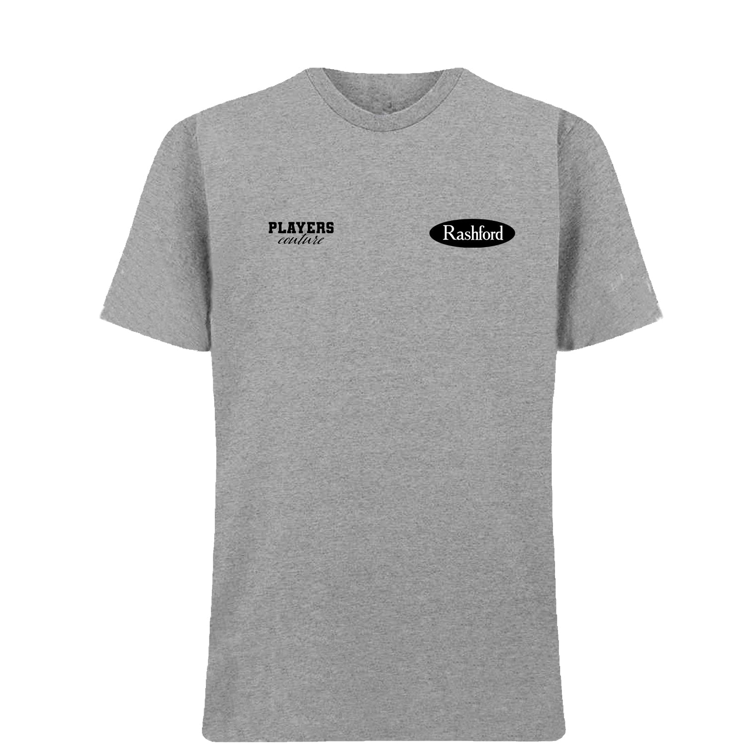 Marcus Rashford Logo Players Couture Mens T-Shirt Gray