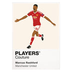 Marcus Rashford Manchester United white Icon Frame artwork detail