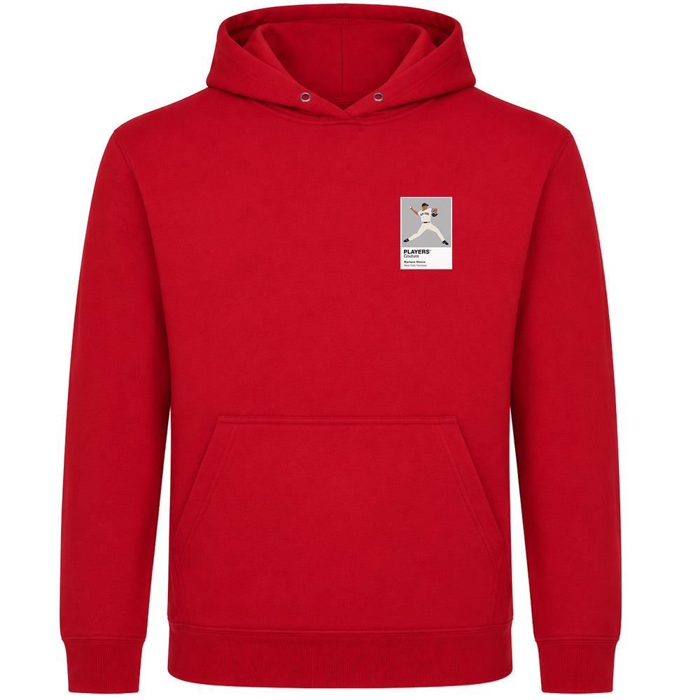 Mariano Rivera Yankees Baseball Icon Frame Men's Hoodie - Red