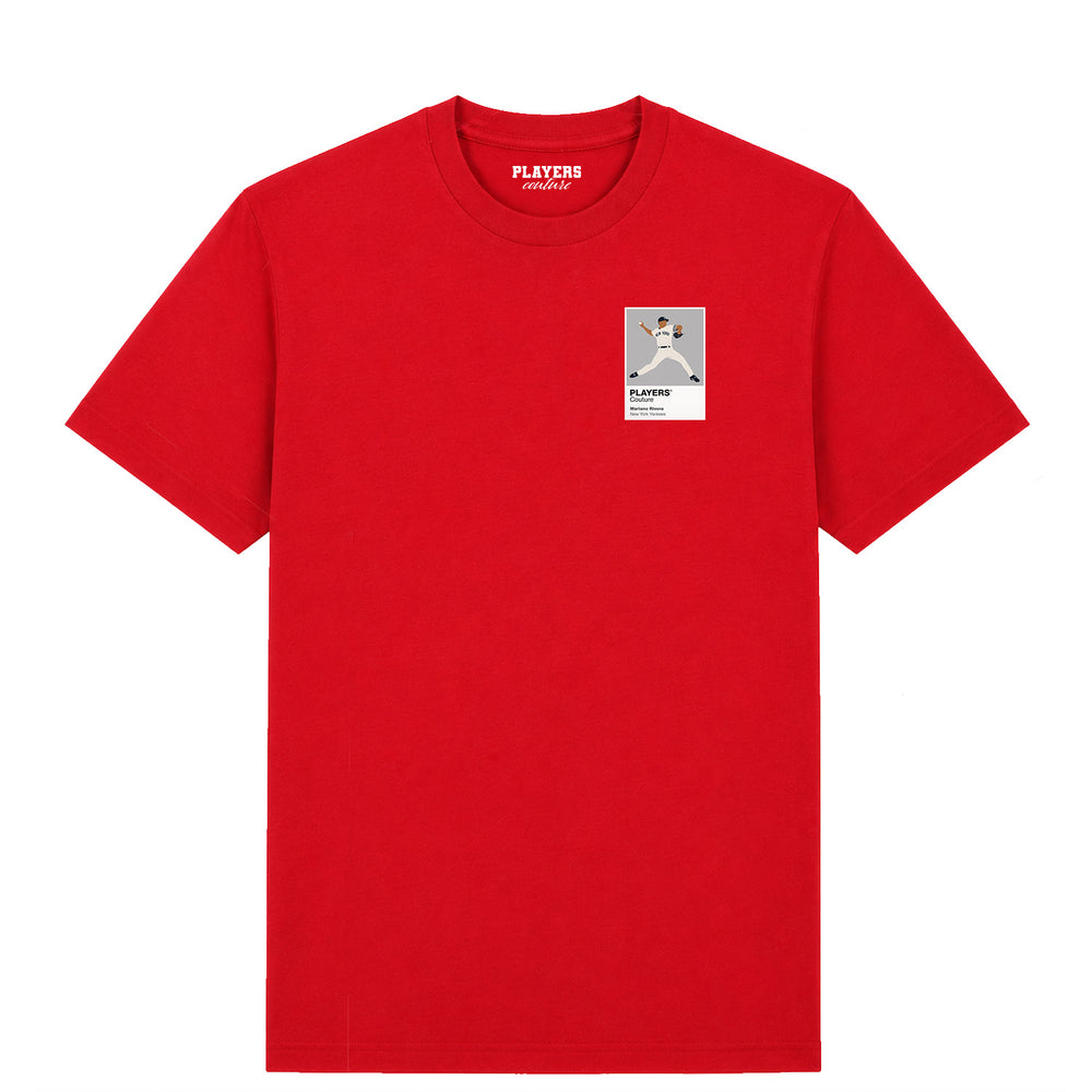 Mariano Rivera Yankees Baseball Icon Frame Men's T-Shirt - Red