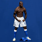 Mario Balotelli Icon hoodie – blue men's hoodie with white Mario Balotelli Icon letters and Players Couture logo on the chest