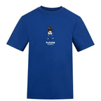 Mario Balotelli Icon t-shirt – blue men's t-shirt with white Mario Balotelli Icon letters and Players Couture logo on the