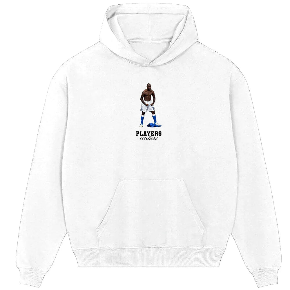 Mario Balotelli Icon Players Couture Men's White Hoodie