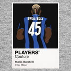 Mario Balotelli Inter Milan grey Icon Frame artwork detail