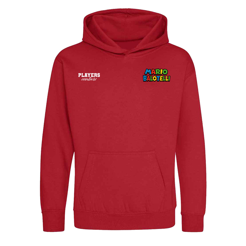 Mario Balotelli Logo Players Couture Kids Hoodie Red