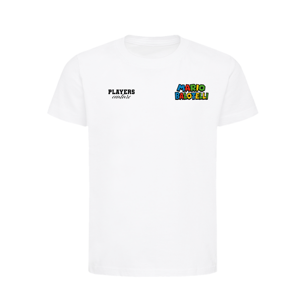 Mario Balotelli Logo Players Couture Kids T-Shirt White