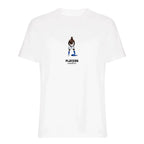 Mario Balotelli Icon t-shirt – white men's t-shirt with black Mario Balotelli Icon letters and Players Couture logo on the