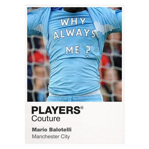Mario Balotelli Why Always Me? Shirt Frame Men's Hoodie – white close-up detail shot of the Mario Balotelli Why Always Me?
