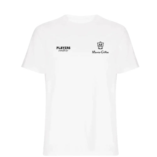 Mario Gotze t-shirt – white men's t-shirt featuring the Mario Gotze Players Couture logo