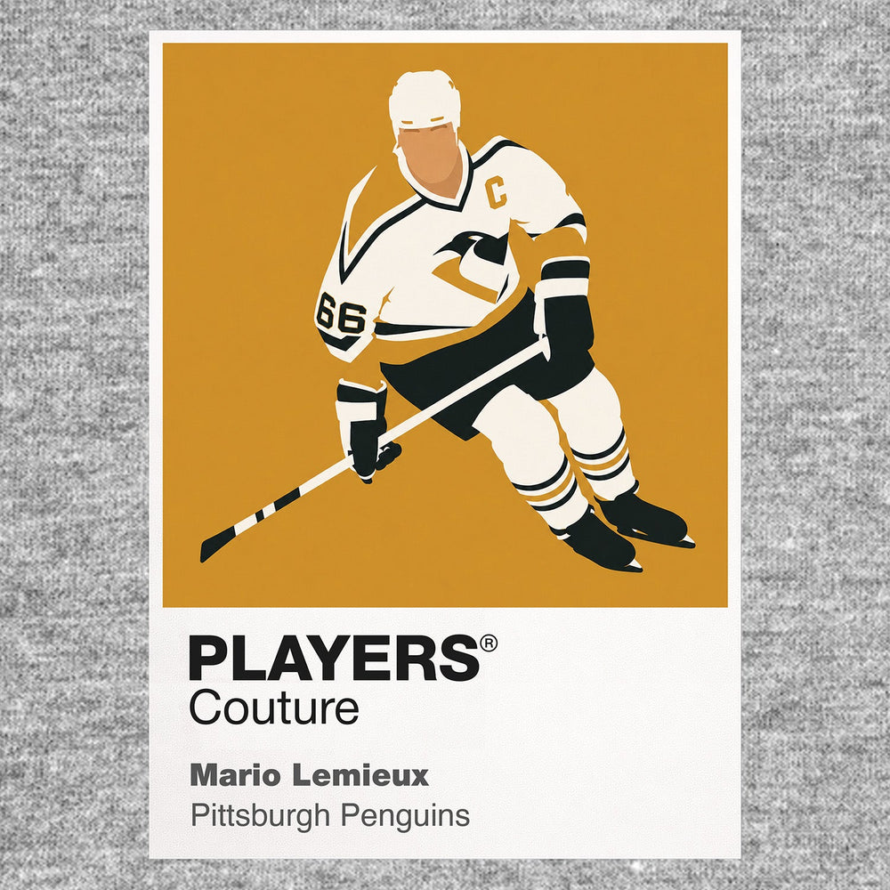 Mario Lemieux Penguins Ice Hockey Icon Frame Men's Hoodie – image 6