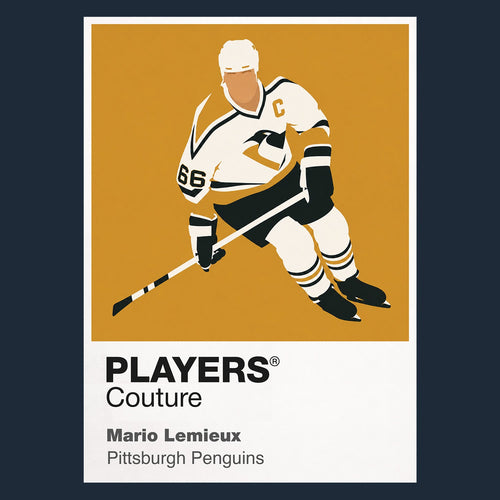 Mario Lemieux Penguins Ice Hockey Icon Frame Men's Hoodie – image 1