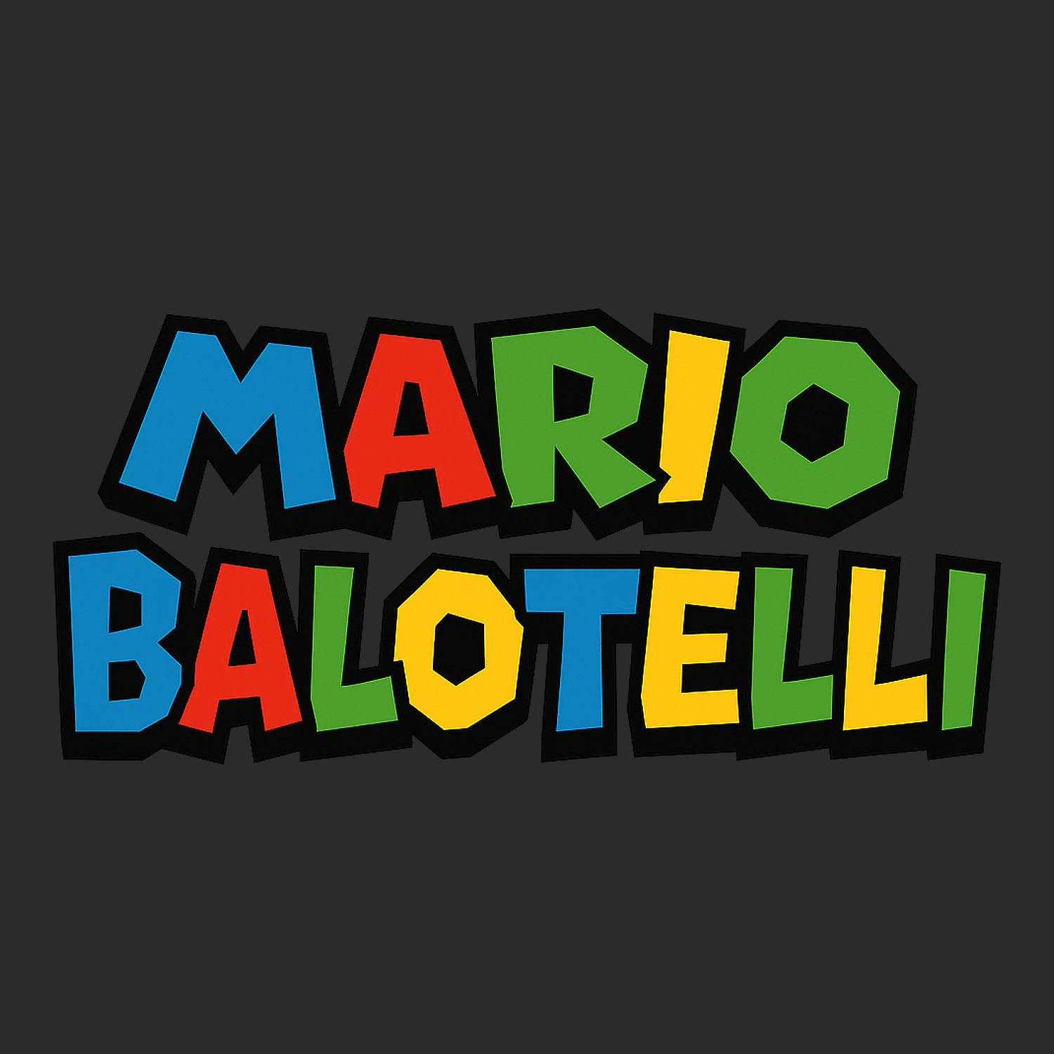 Mario Balotelli Logo Players Couture Mens T-Shirt