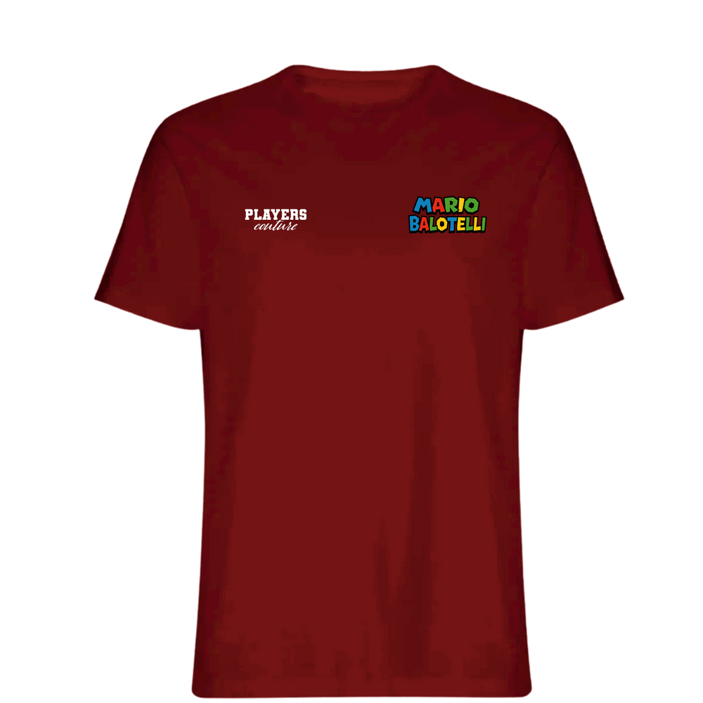 Mario Balotelli Logo Players Couture Mens T-Shirt Red