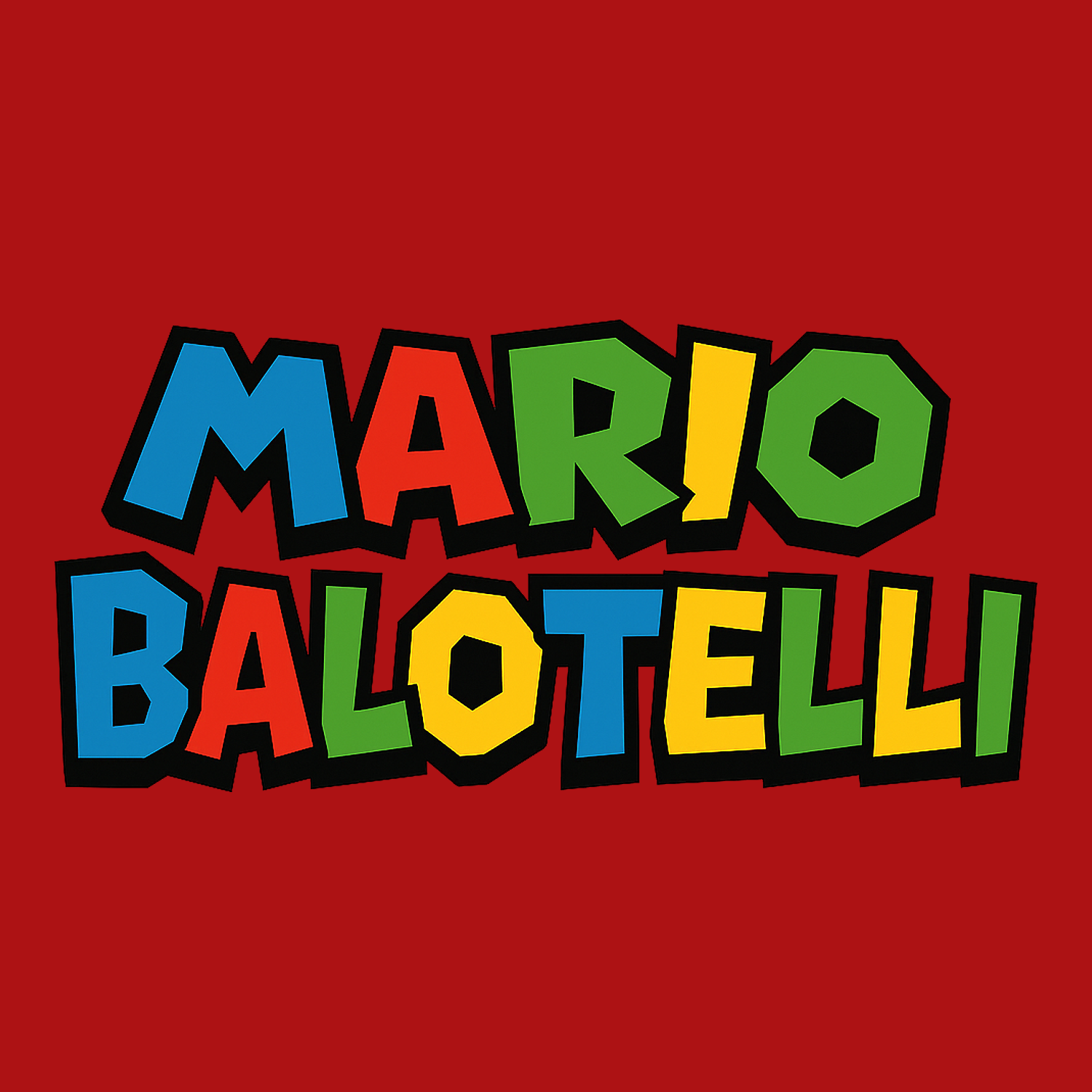 Mario Balotelli Logo Players Couture Mens T-Shirt