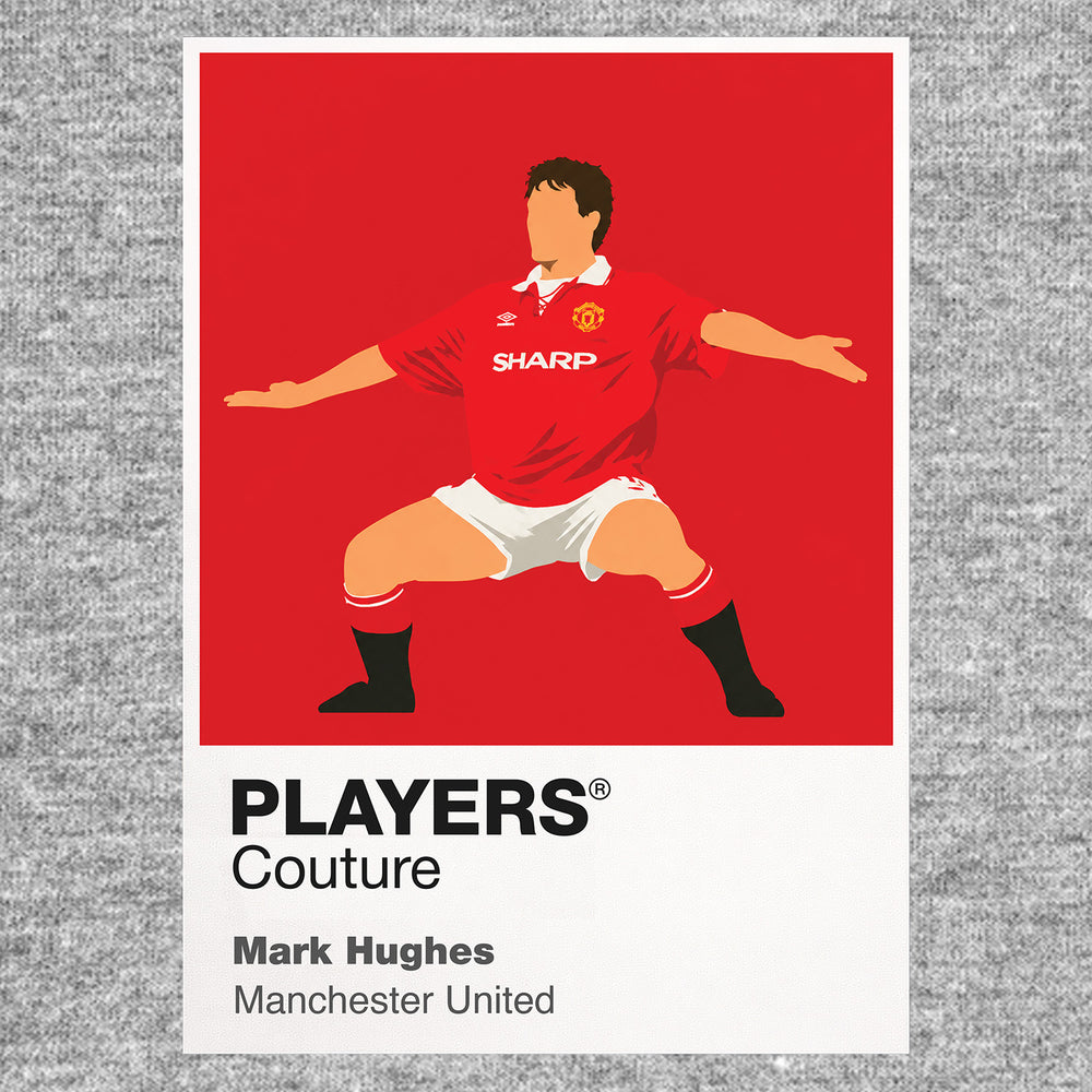 Mark Hughes Manchester United Icon Frame Men's T-Shirt