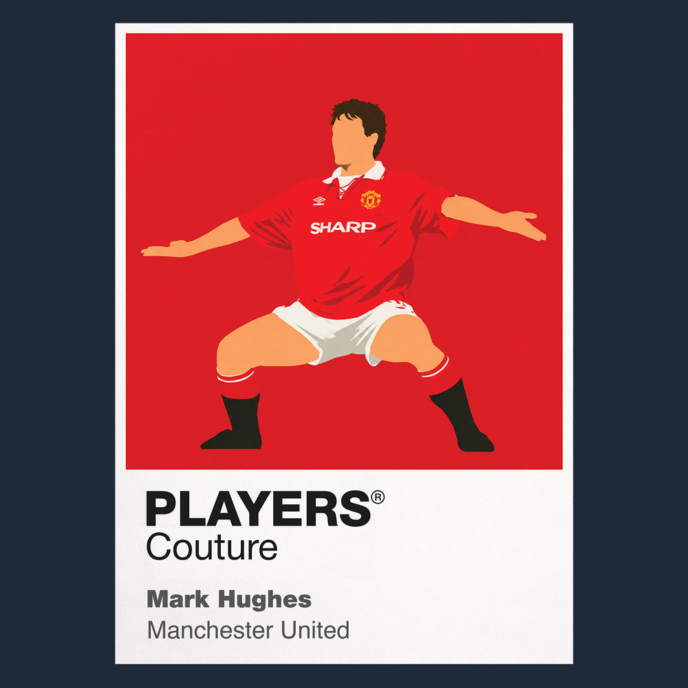 Mark Hughes Manchester United Icon Frame Men's T-Shirt