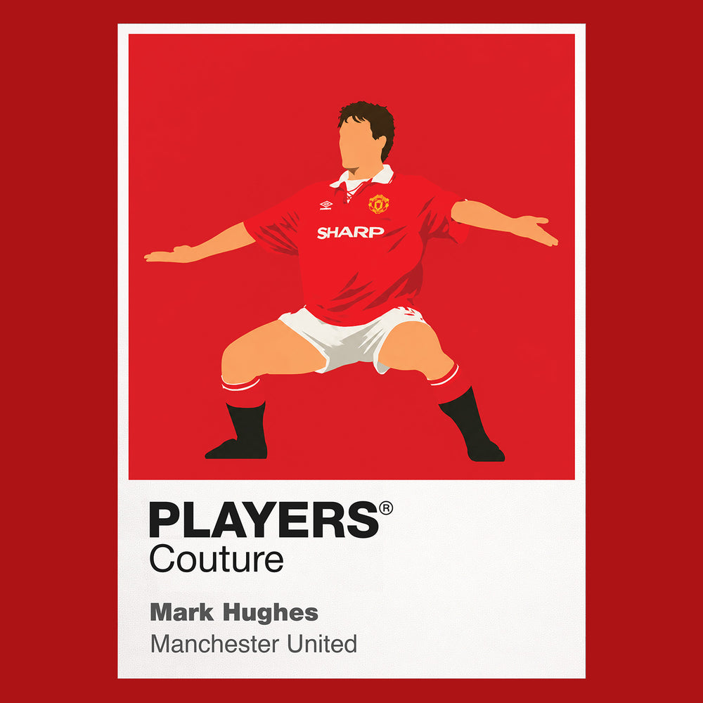 Mark Hughes Manchester United Icon Frame Men's T-Shirt