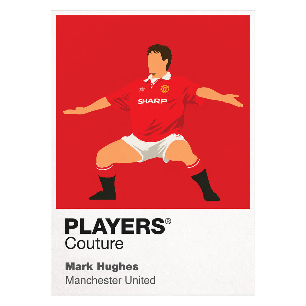 Mark Hughes Manchester United Icon Frame Men's T-Shirt