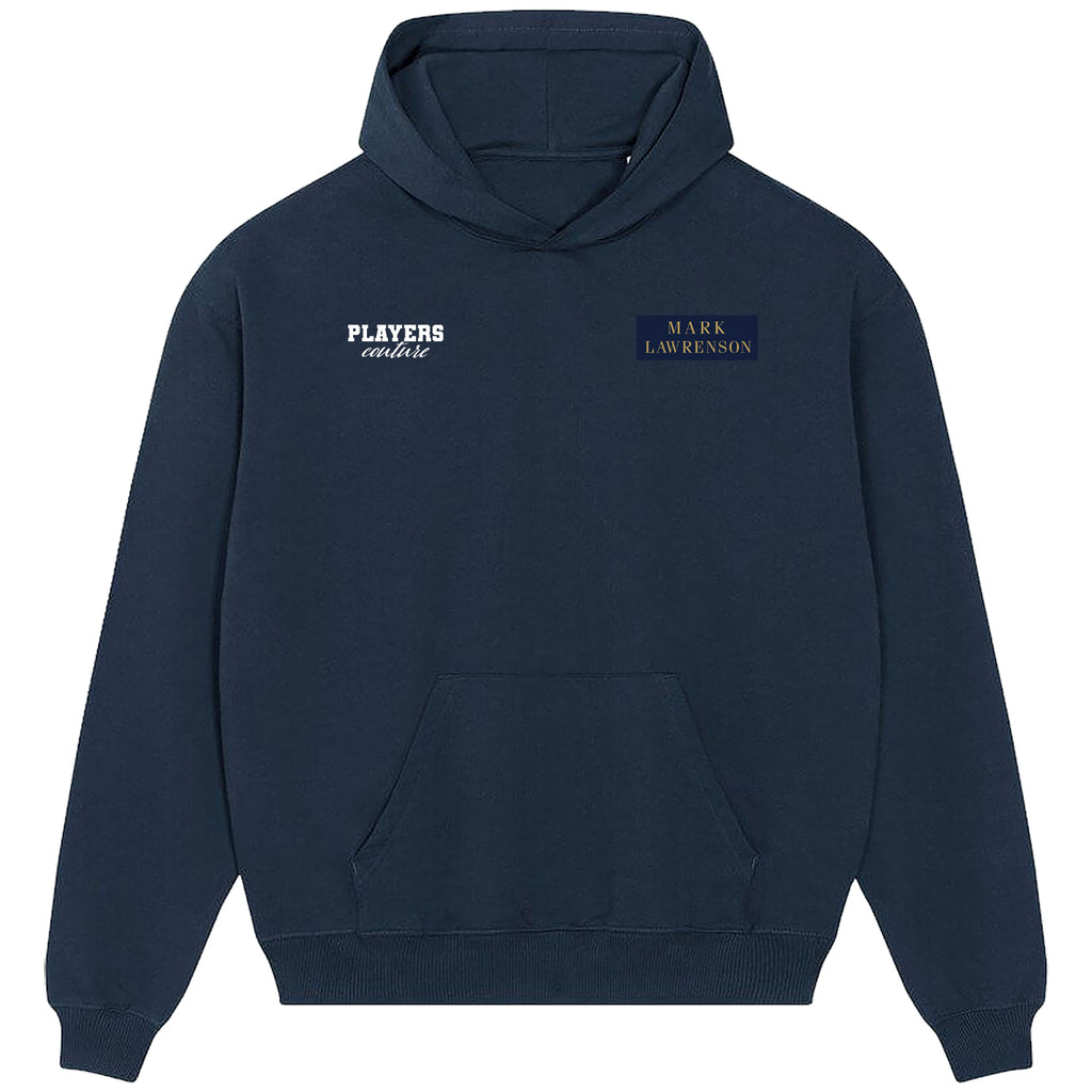 Mark Lawrenson Logo Players Couture Men's Casual Hoodie Navy