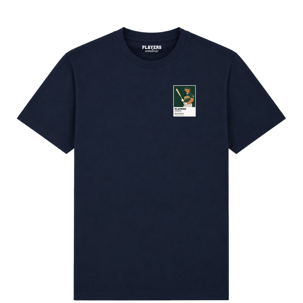 Mark McGwire Athletics Baseball Icon Frame Men's T-Shirt - Navy