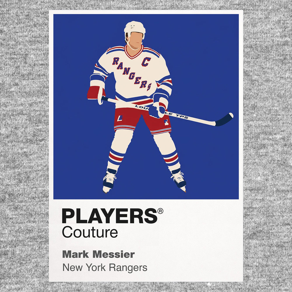 Mark Messier 1 Rangers Ice Hockey Icon Frame Men's Hoodie – image 6
