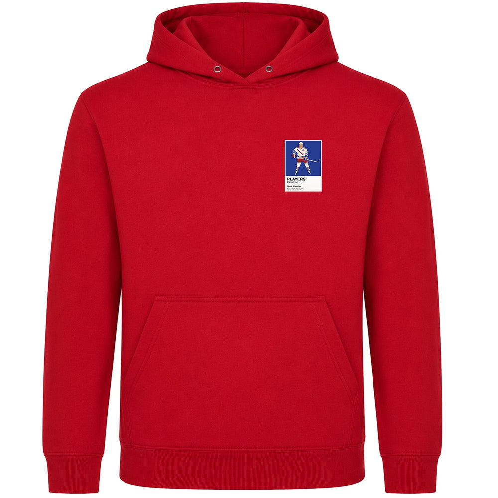 Mark Messier 1 Rangers Ice Hockey Icon Frame Men's Hoodie – image 3