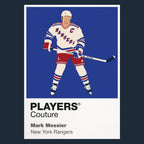 Mark Messier 1 Rangers Ice Hockey Icon Frame Men's T-Shirt – image 8