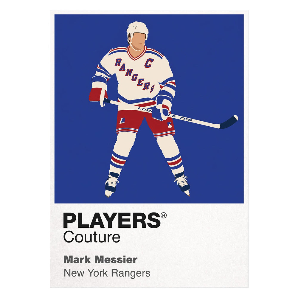 Mark Messier 1 Rangers Ice Hockey Icon Frame Men's T-Shirt – image 1