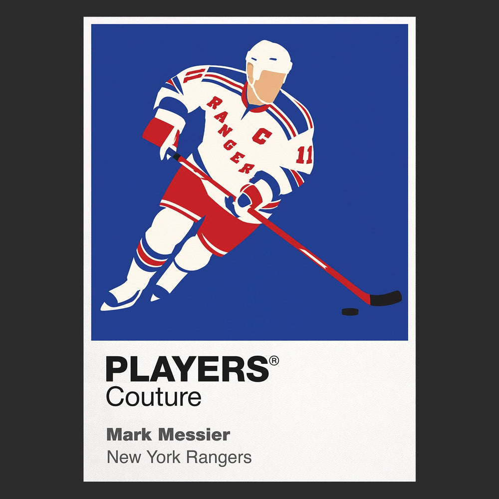 Mark Messier 2 Rangers Ice Hockey Icon Frame Men's Hoodie – image 9