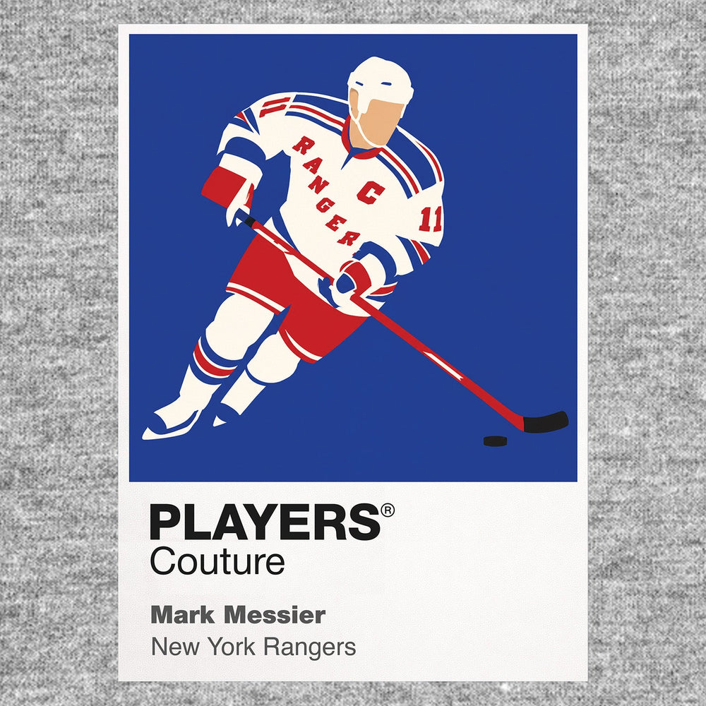 Mark Messier 2 Rangers Ice Hockey Icon Frame Men's Hoodie – image 6