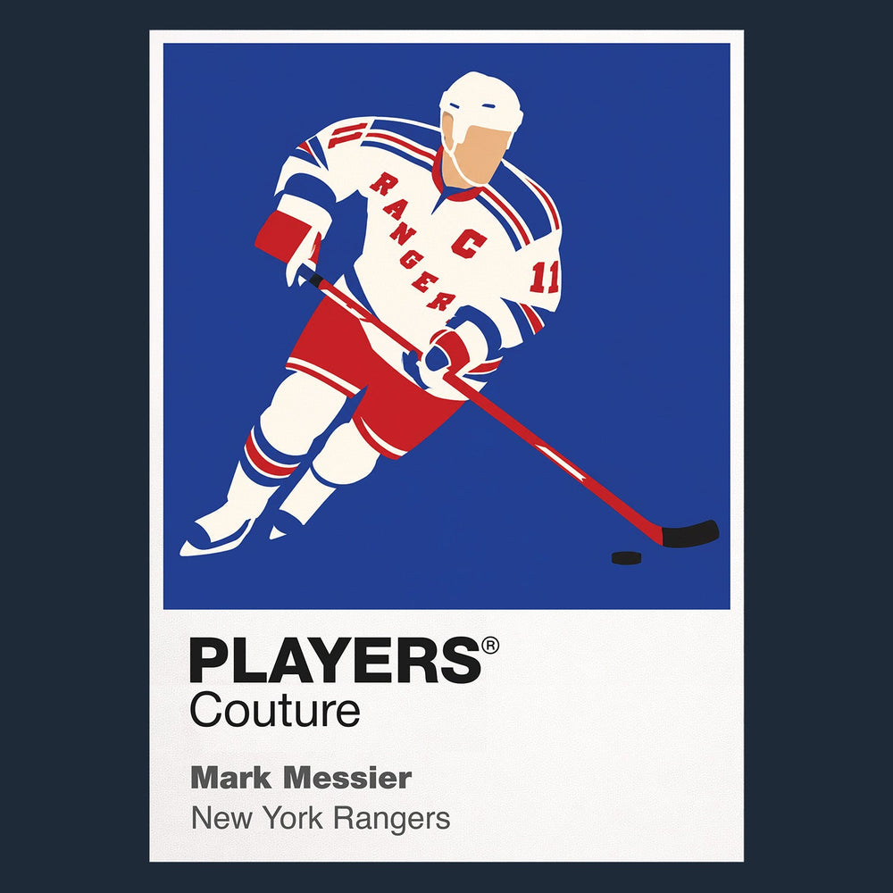 Mark Messier 2 Rangers Ice Hockey Icon Frame Men's Hoodie – image 1