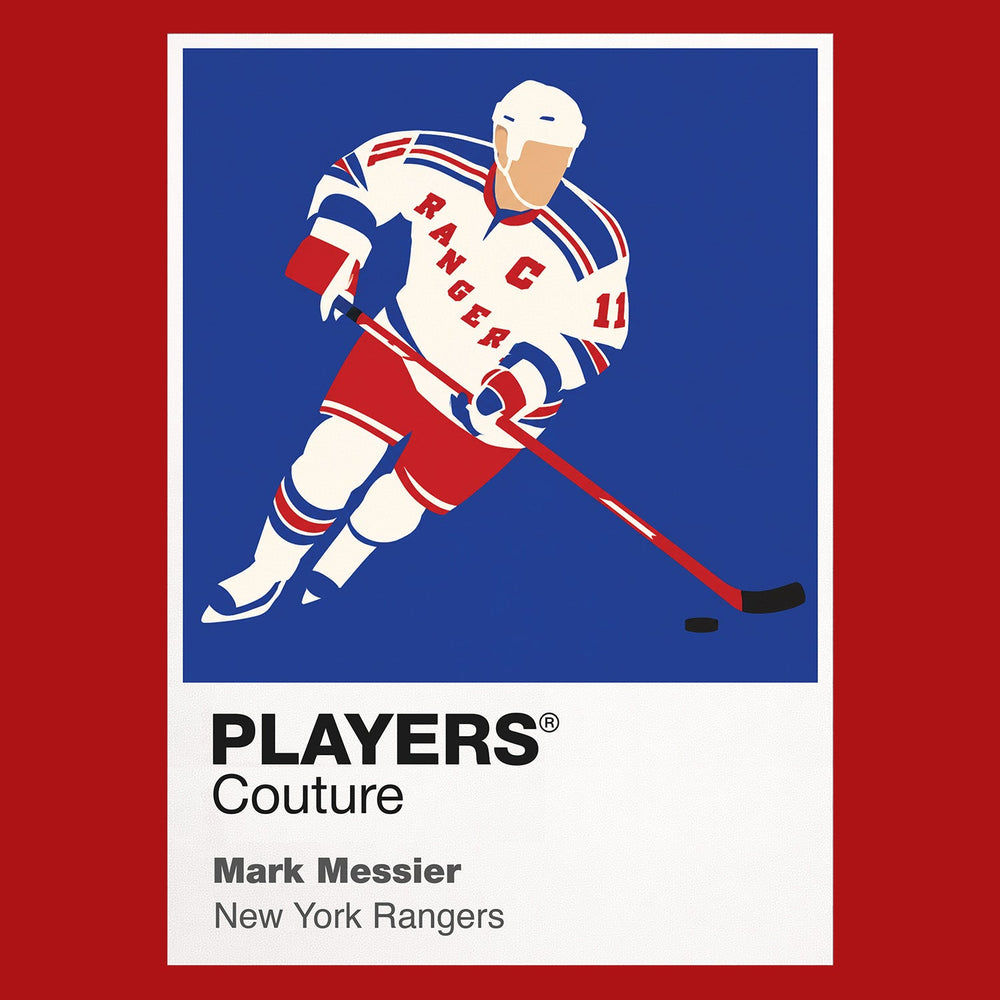 Mark Messier 2 Rangers Ice Hockey Icon Frame Men's T-Shirt – image 10