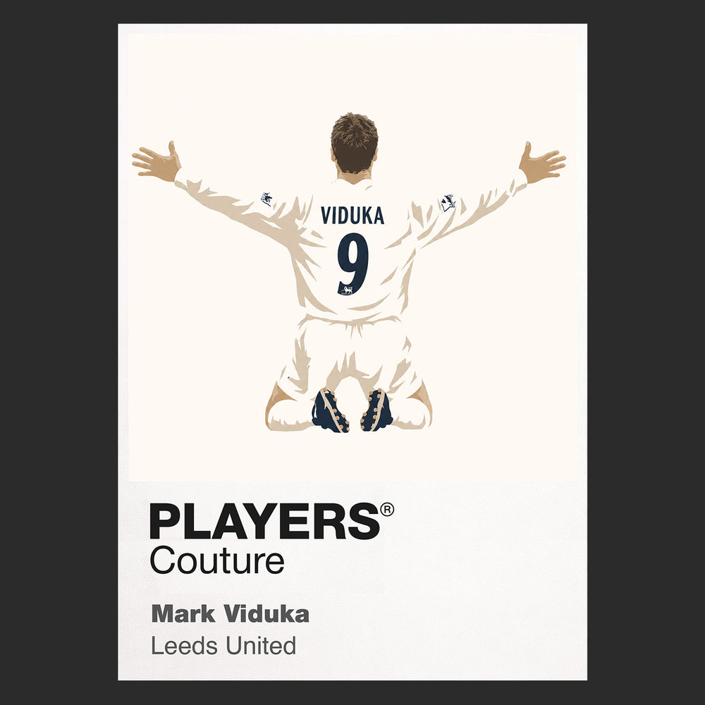 Mark Viduka Leeds United Icon Frame — Black