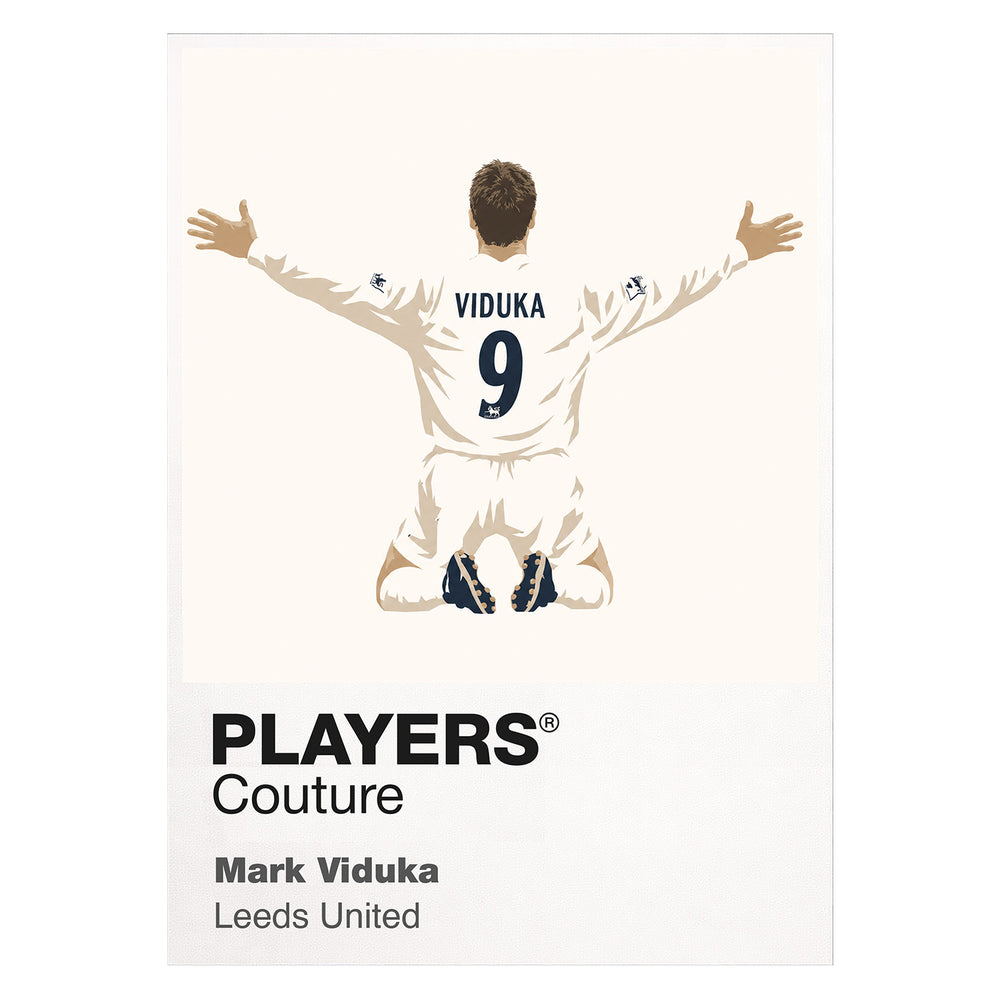 Mark Viduka Leeds United Icon Frame — White
