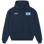 Mark Viduka hoodie – navy men's hoodie featuring the Mark Viduka Players Couture logo