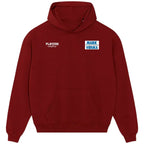 Mark Viduka hoodie – red men's hoodie featuring the Mark Viduka Players Couture logo
