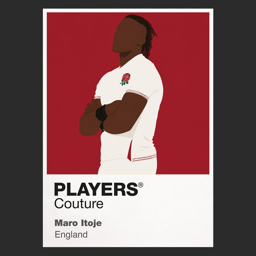 Maro Itoje Rugby Union Icon Frame Men's T-Shirt – image 9