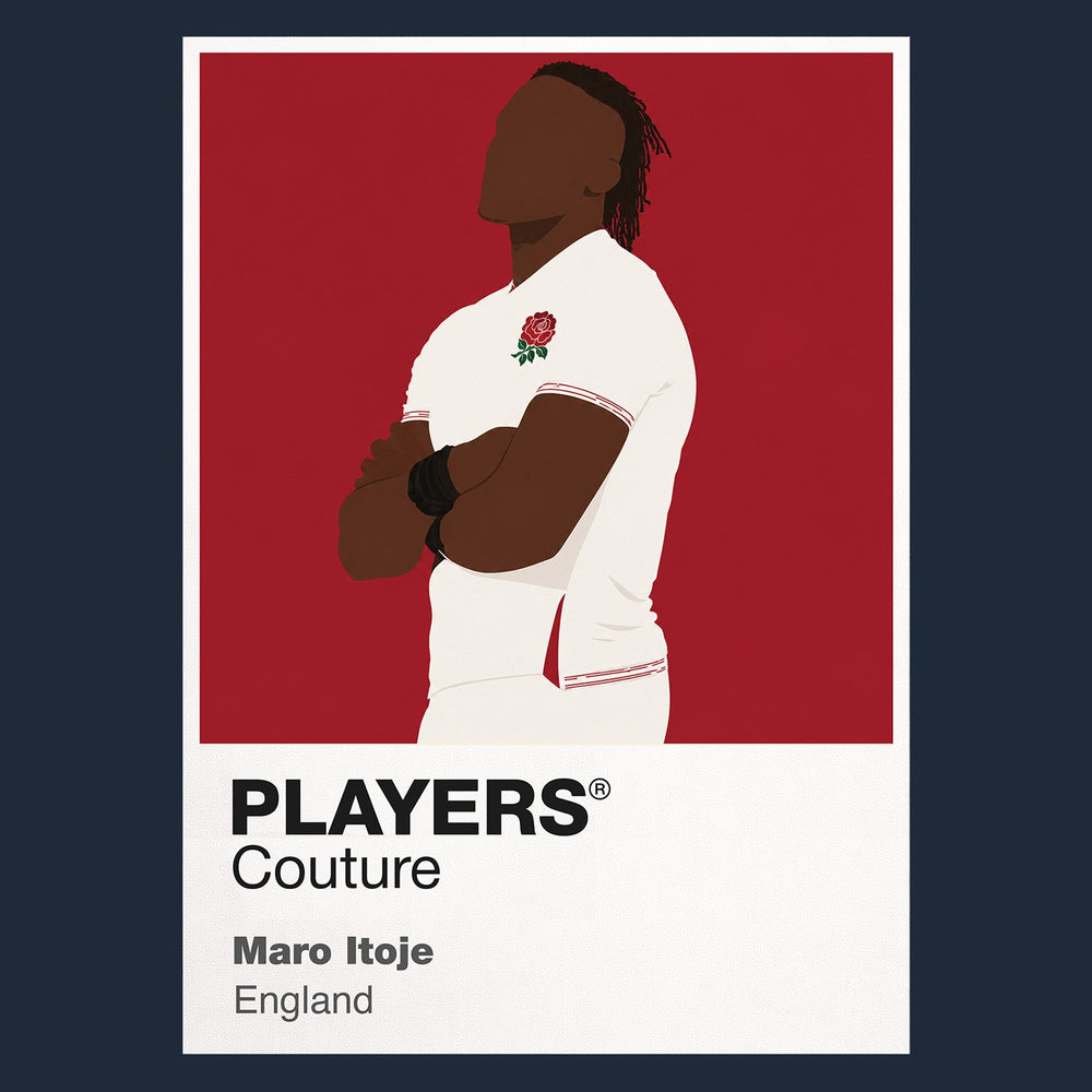 Maro Itoje Rugby Union Icon Frame Men's T-Shirt – image 8