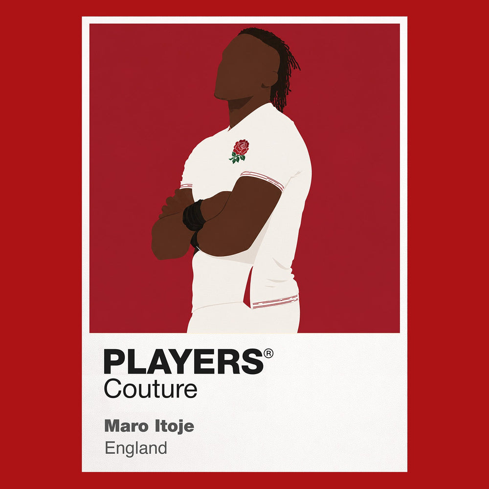 Maro Itoje Rugby Union Icon Frame Men's T-Shirt – image 10