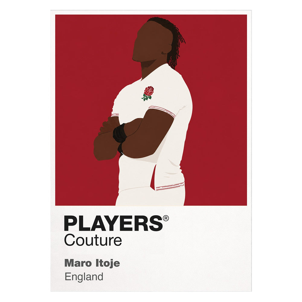Maro Itoje Rugby Union Icon Frame Men's Hoodie – image 8