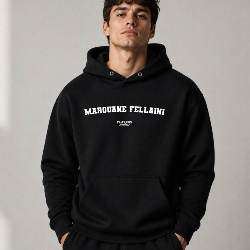 Marouane Fellaini name-print hoodie - black
